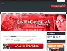 Tablet Screenshot of canadachannelsummit.com
